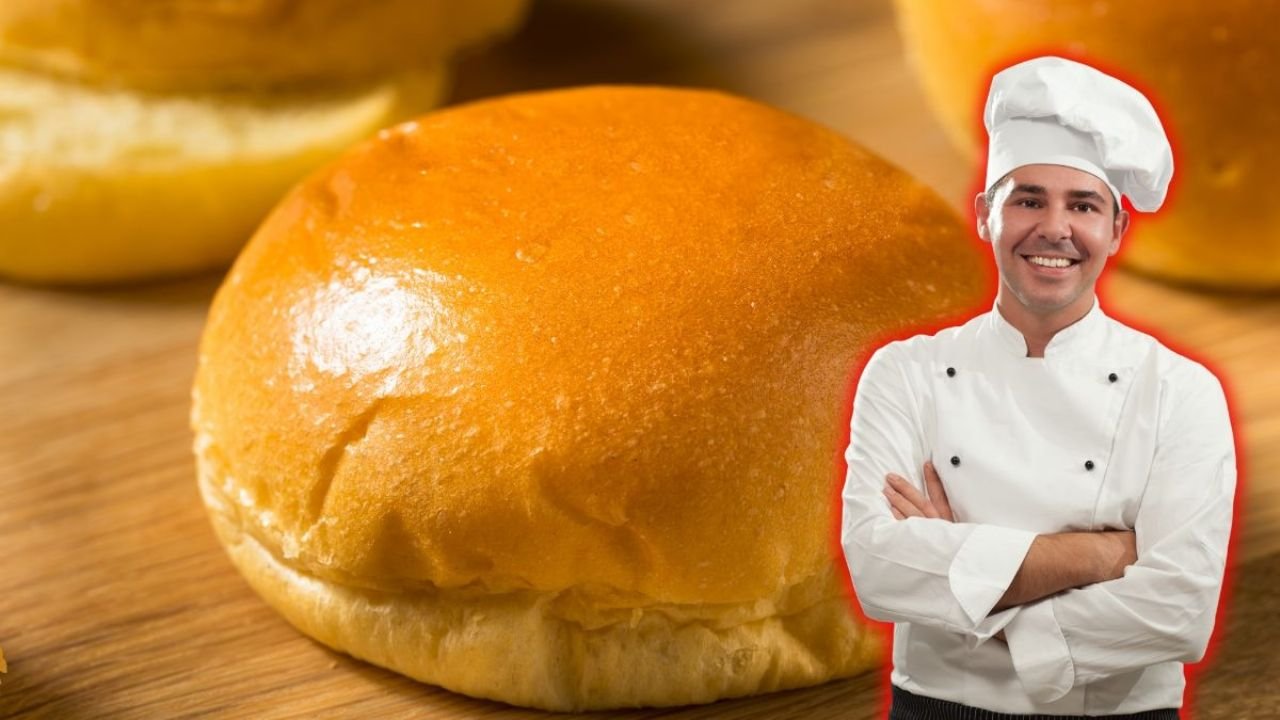 Pão de hambúrguer, aprenda a fazer esta receita simples em apenas 8 etapas
