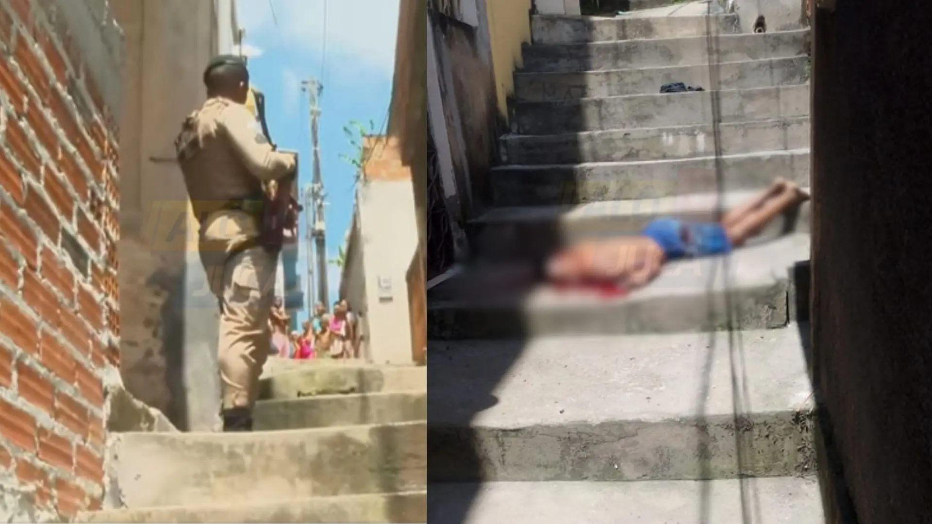 Homem é morto a tiros em escadaria durante tiroteio na Ilha Amarela