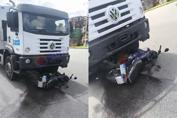 Homem é atropelado por caminhão de lixo